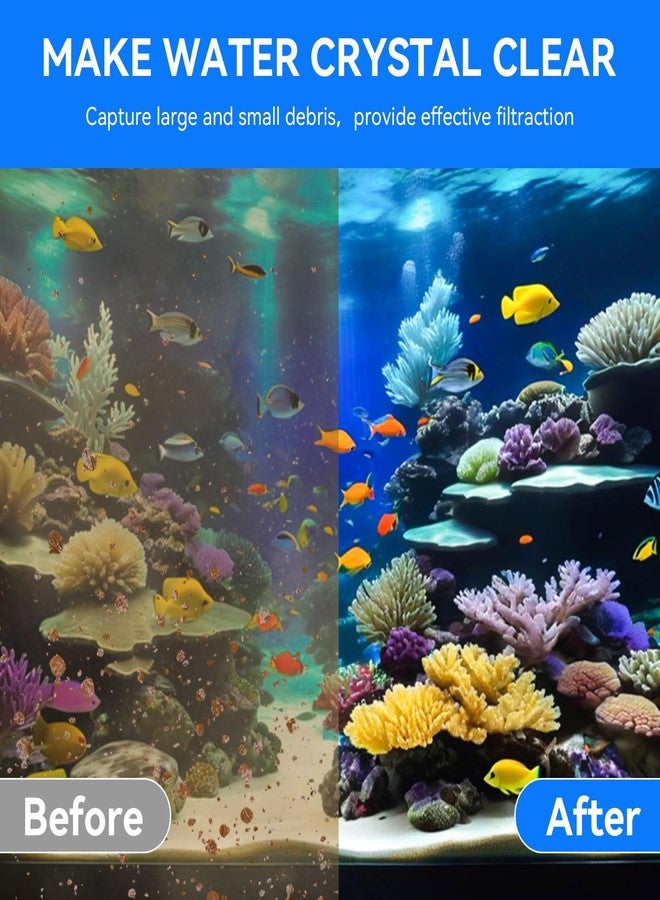 HDWGGD 4 Pack Sponge Filter Media Pad Replacement for Penn-Plax Cascade 300 GPH Hang On Filter Aquarium Bio Sponge Filters Parts Filter Sponge Filter Foam for Aquarium Fish Tank Sump Turtle Tank Part#CPF510 - Image 3